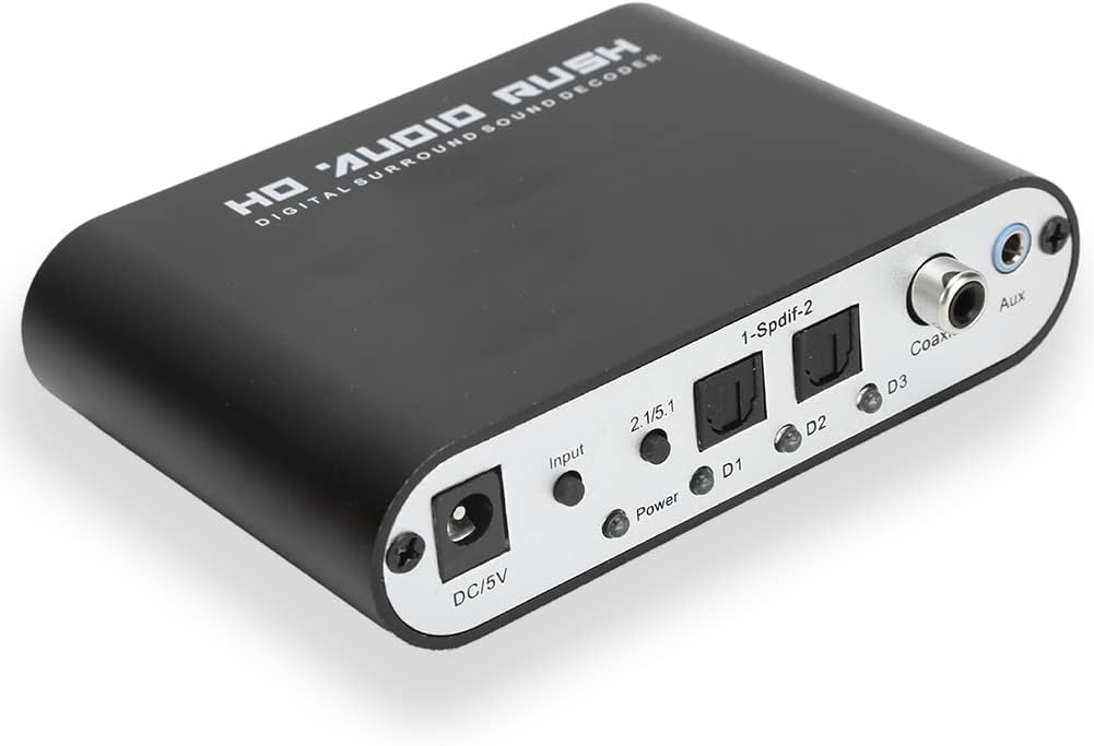 5.1CH DTS Dolby Converter 4K Audio Extractor HDMI Audio Decoder Digital Audio Converter Output Optic