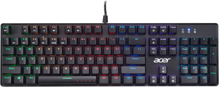 Acer Nitro Gen 2 Kabelgebundene Gaming-Tastatur - RGB beleuchtete Tastatur | 100% Anti-Ghosting (N-K