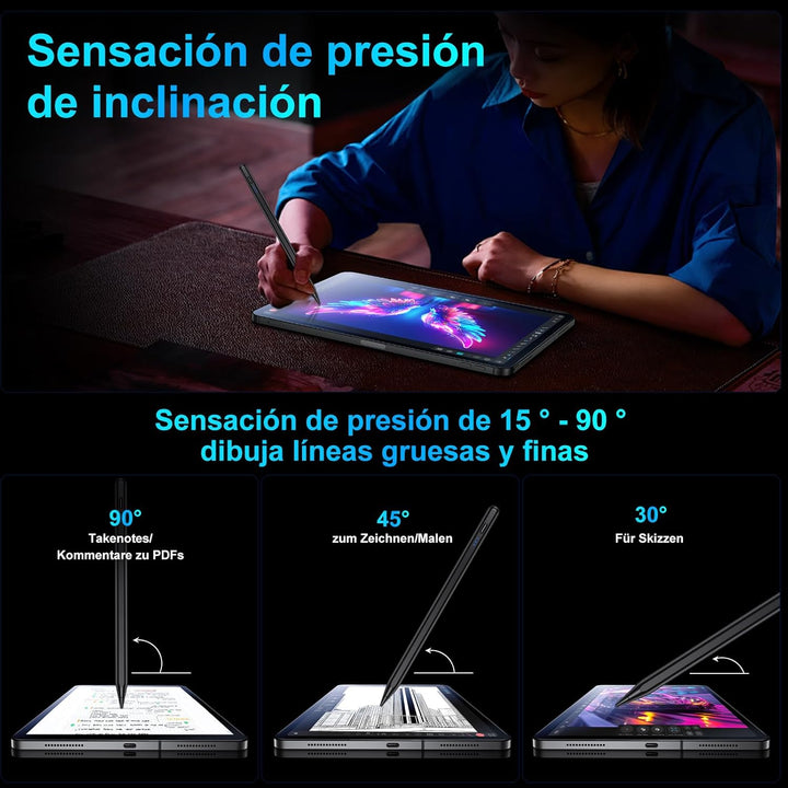 Stift für iPad, (2018-2025) Pencil 2nd Generation für Apple mit Schnellladeleistung Palm Rejection u