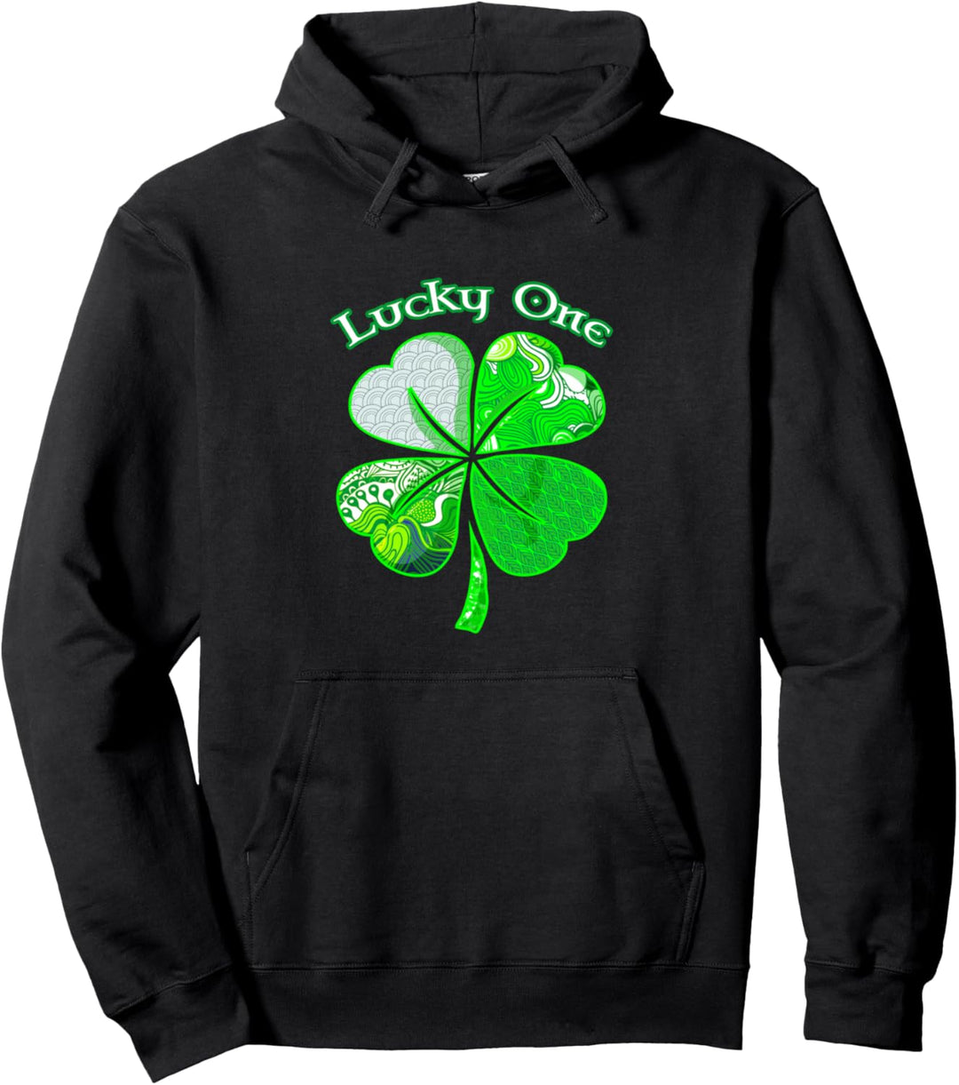 Lucky One Clover St Patricks Day grünes Kleeblatt Pullover Hoodie