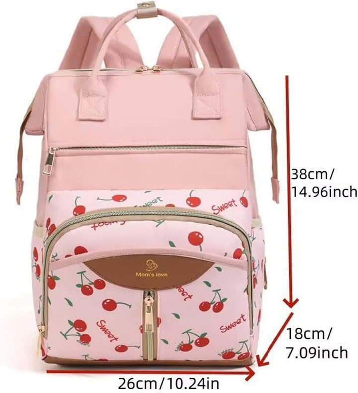 Generisch Wickelrucksack - Wickeltasche Mit Isoliertem Flaschenfach | Reise Baby Tasche Mit Wickelun