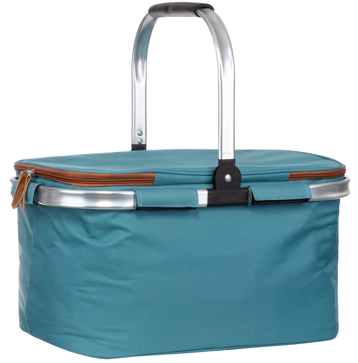 Brandsseller Einkaufskorb 26 Liter Faltbarer Kühlkorb mit Deckel Einkaufstasche Picknickkorb mit Rei