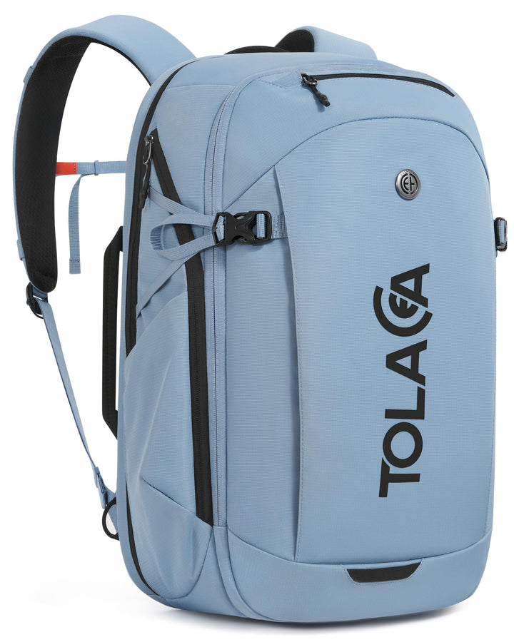 Tolaccea Business Laptop Rucksack 32L, Reiserucksack mit 15,6 Zoll stosssicherer EVA-Laptoptasche,Ha