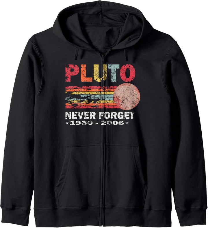 Never Forget Pluto Retro Vintage Funny 1930 - 2006 Gift idea Kapuzenjacke