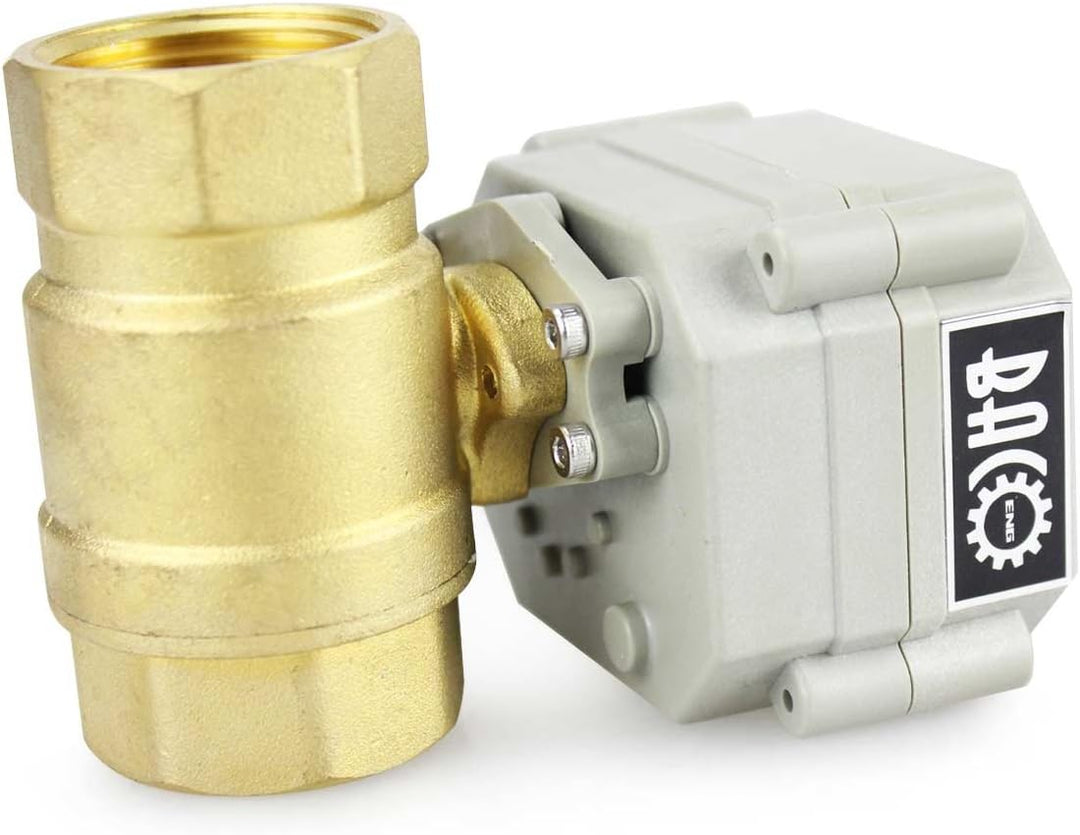 BACOENG AC110-230V 2 Wege 1" Messing Motorkugelhahn Zonenventil CR202C 2 Drähte Elektrische Kugelven
