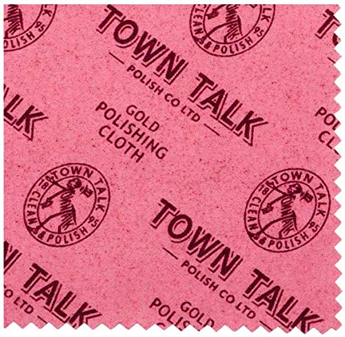 Town Talk Poliertücher in Gold und Silber, 12,5 x 17,5 cm, 4 Stück