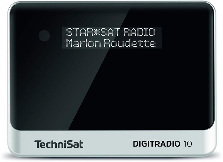 TechniSat DIGITRADIO 10 - DAB+ Digitalradio Adapter (OLED-Display, Bluetooth, Fernbedienung, Wecker,