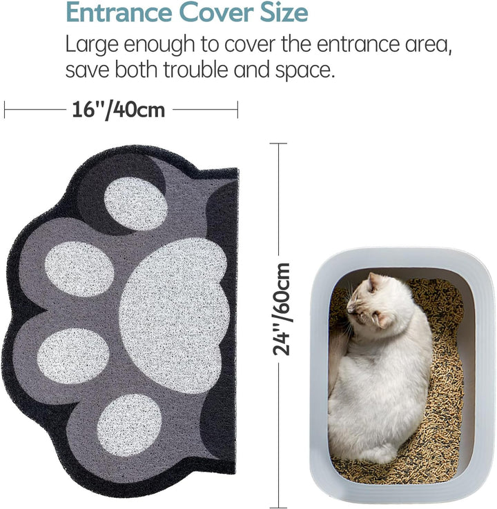 Niedliche Katzentoilettenmatte, 61 x 40,6 cm, Katzentoilettenmatte, weich zu den Katzenpfoten, leich
