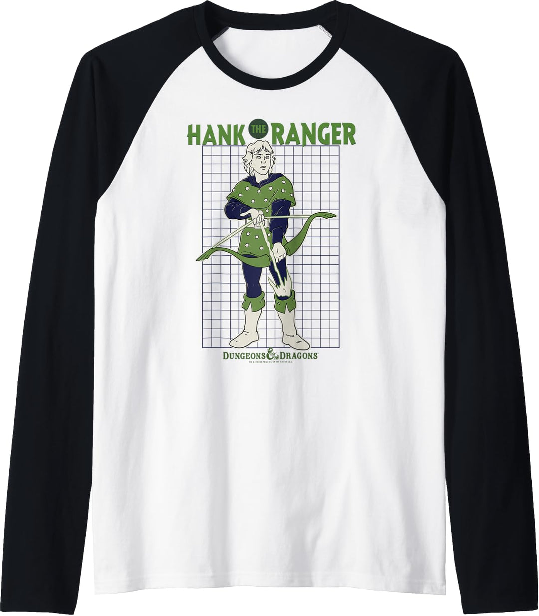 Dungeons &amp; Dragons Hank The Ranger Grid Portrait Raglan