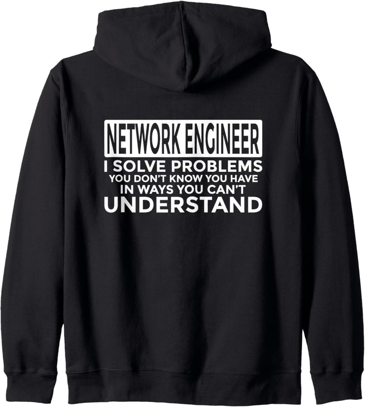 Netzwerk-Ingenieur löst Probleme Kapuzenjacke