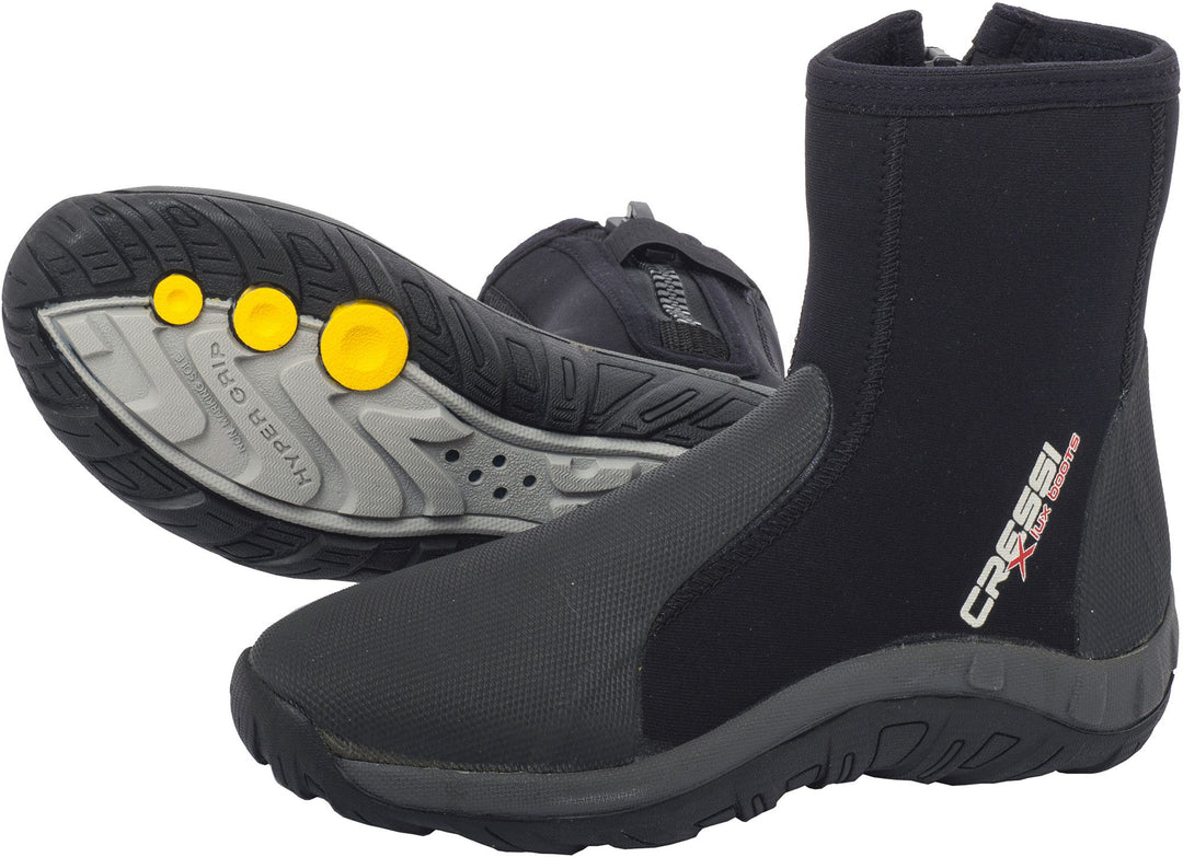 Cressi Lux Dry wasserdichte Bottilons Boots mit Fussbett Anti-derapants Néoprenè aus 5 mm dick S 36/