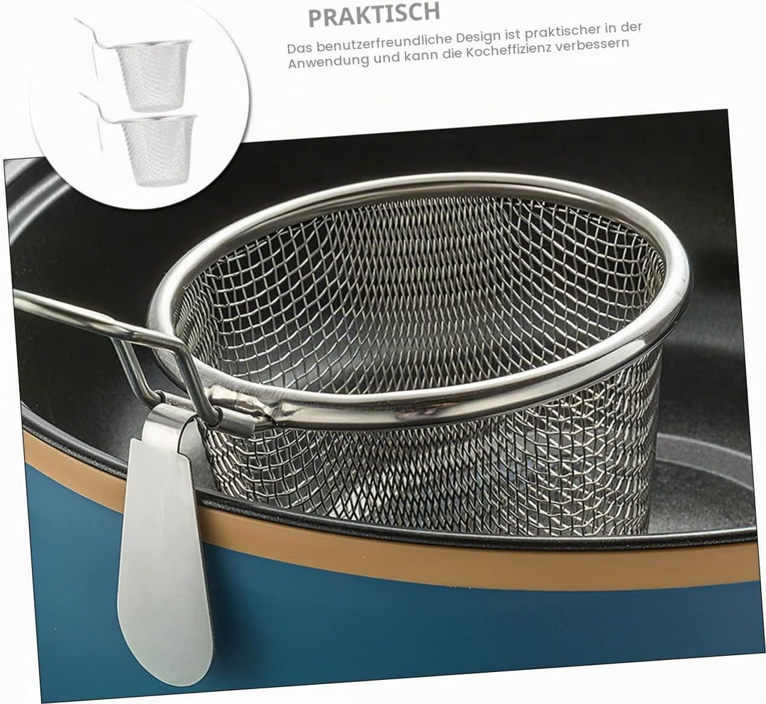 TOPBATHY Nudelsieb Gastro 4 Stück Sieb Aus Edelstahl Tagliatelle-nudeln Spaghettios Hot-pot-sieb Hot