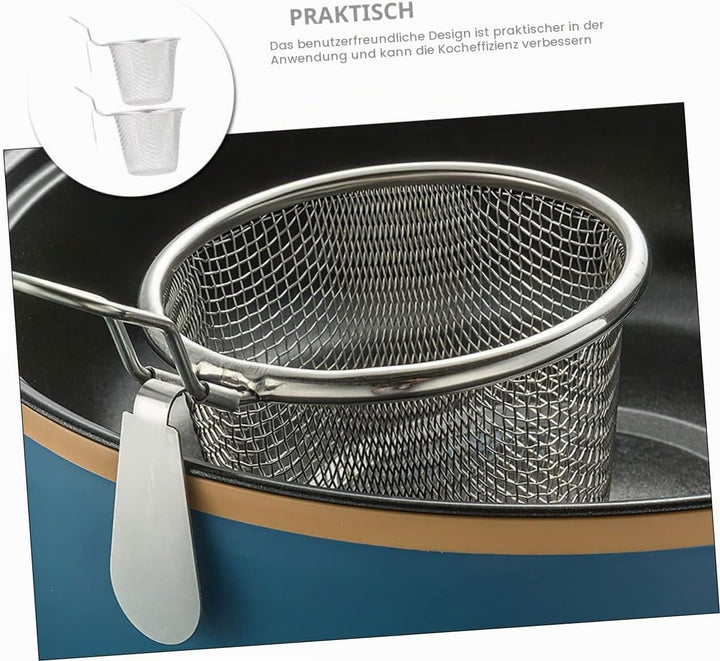 TOPBATHY Nudelsieb Gastro 4 Stück Sieb Aus Edelstahl Tagliatelle-nudeln Spaghettios Hot-pot-sieb Hot