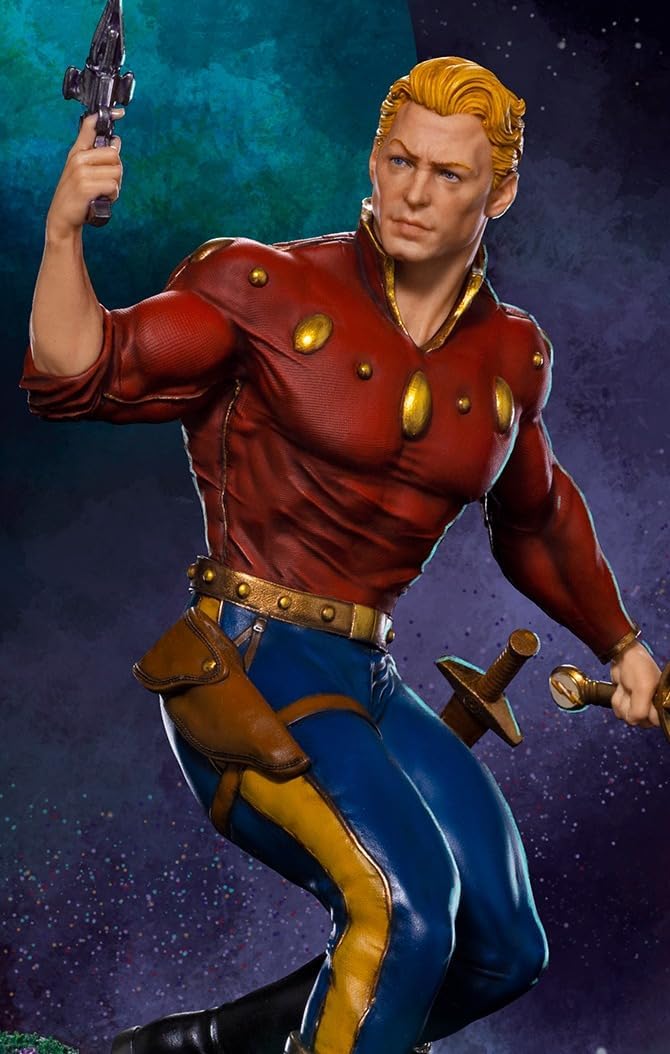 Iron Studios FLAGOR53521-10 Deluxe, Massstab 1:10, Kunstmassstab, Flash Gordon Figur Art Scale, Mehr