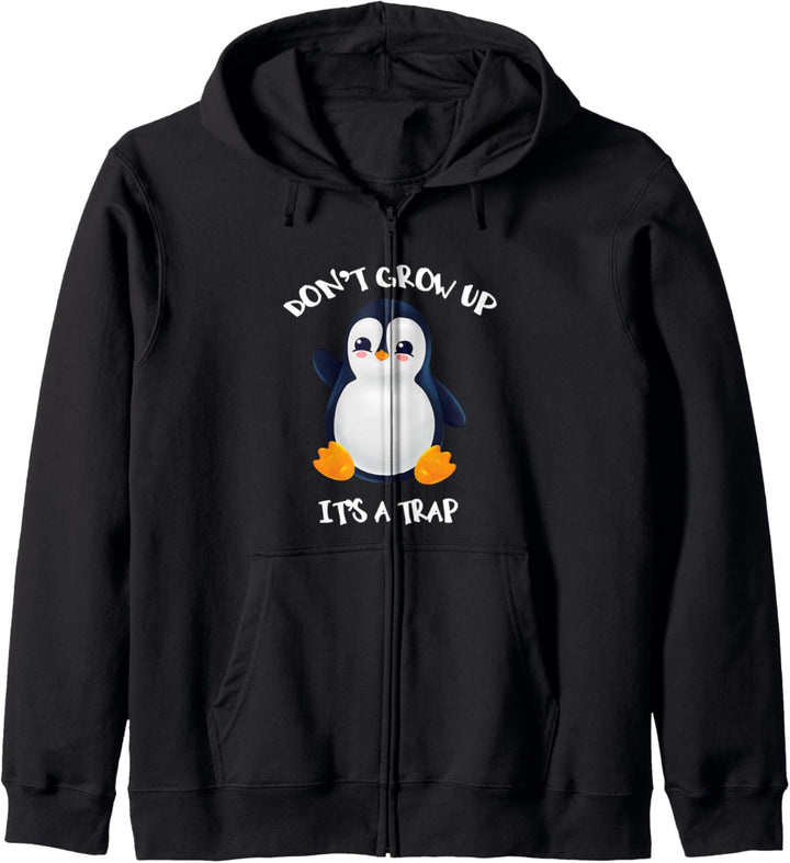 Pinguin wird nicht erwachsen, es ist eine Falle Kapuzenjacke