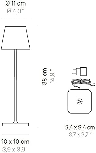 Zafferano Kabellose Magnetkontakt-Ladestation für Poldina Pro und Poldina Pro Mini Dimmbare tragbare