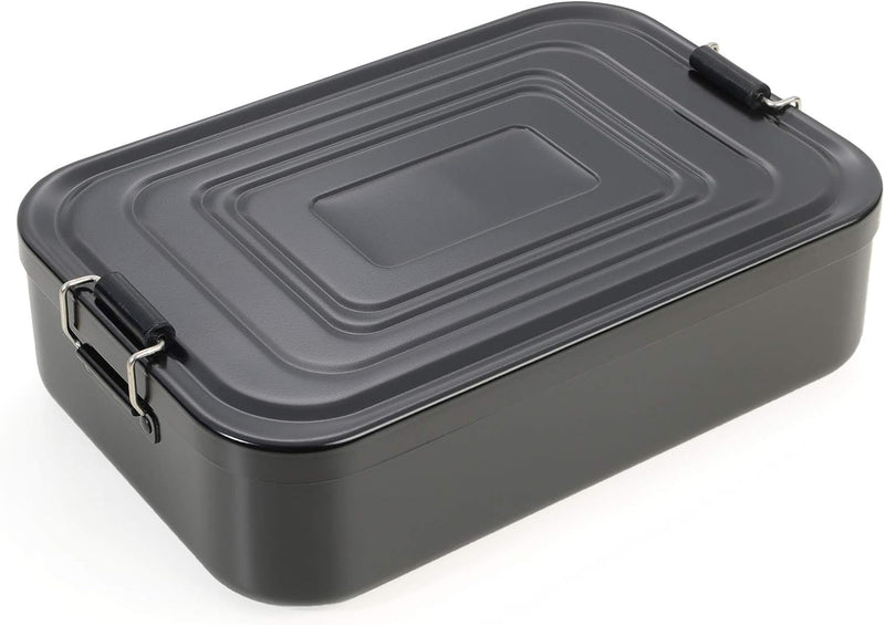 Troika Unisex – Erwachsene Lunchbox, schwarz, Brotdose XL