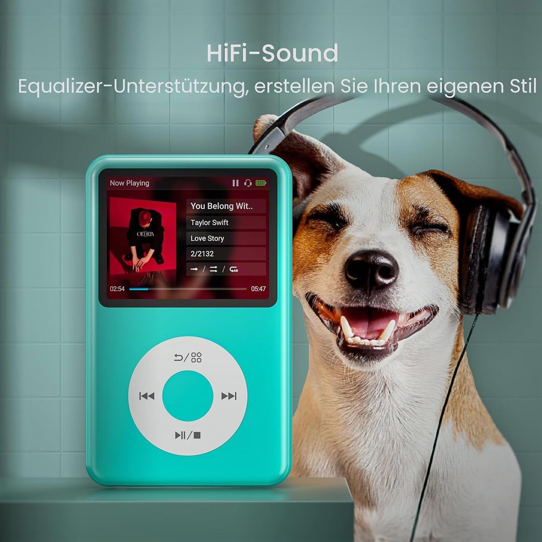 Innioasis Y1 64GB MP3 Player - Zeitlose Klasse: Touch Wheel-Steuerung, Bluetooth, Video-Player, Hörb