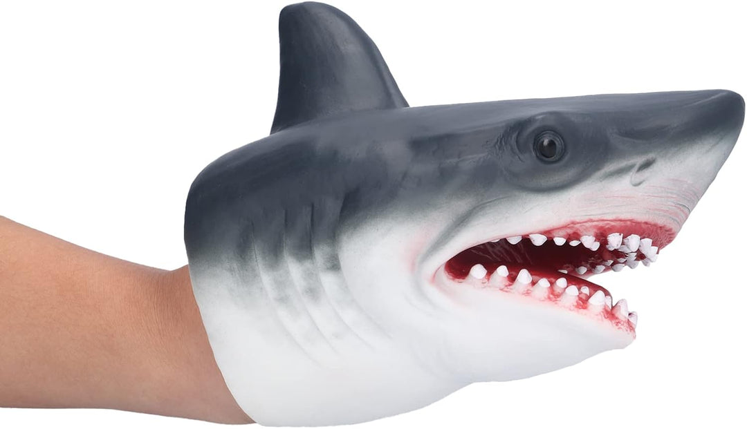 Realistische Hai-Handpuppe, Weiches Gummispielzeug Zum Geschichtenerzählen, Rollenspiele für, 16,3 X