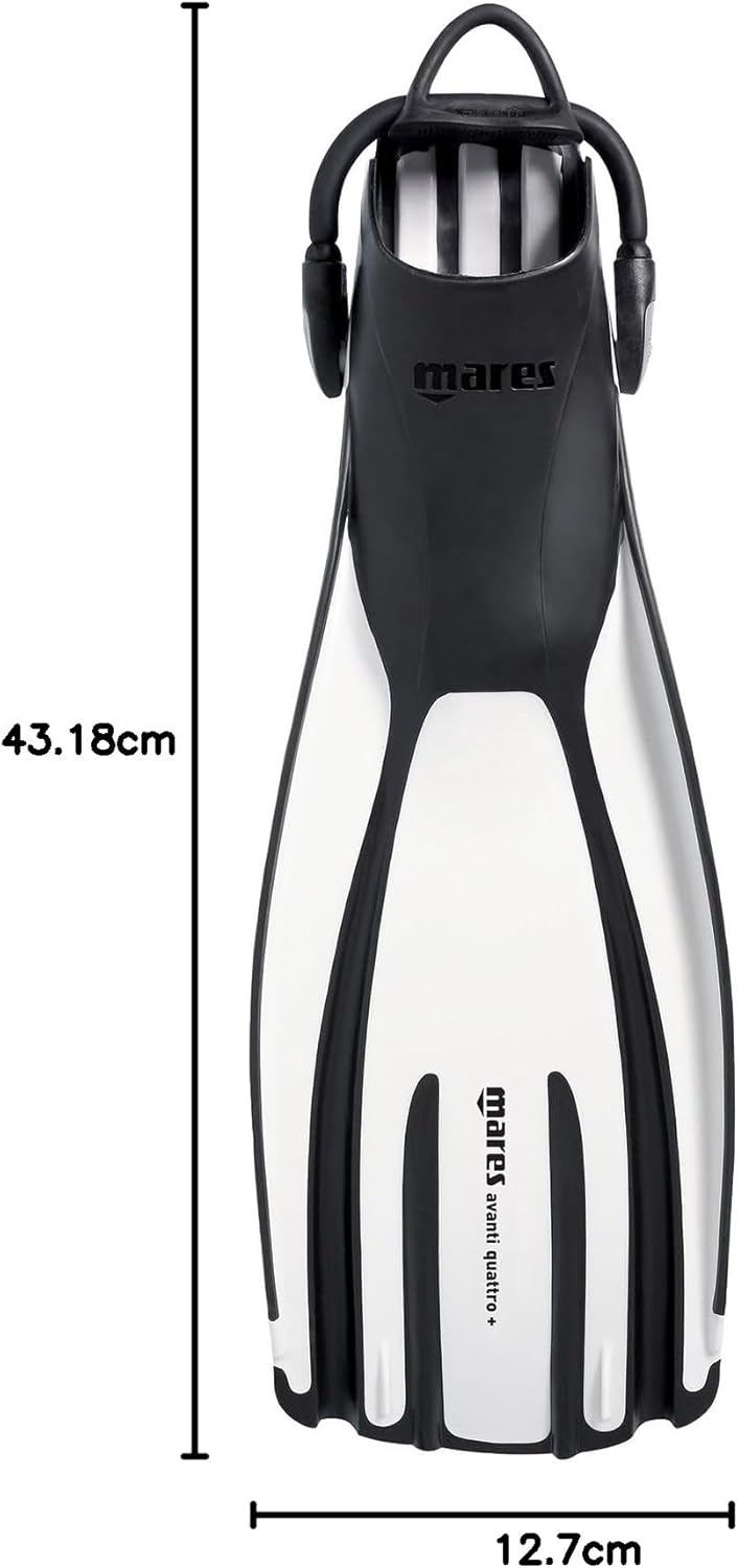 Mares Fins Avanti Quattro + Flossen Mit Riemen R Weiss, R Weiss