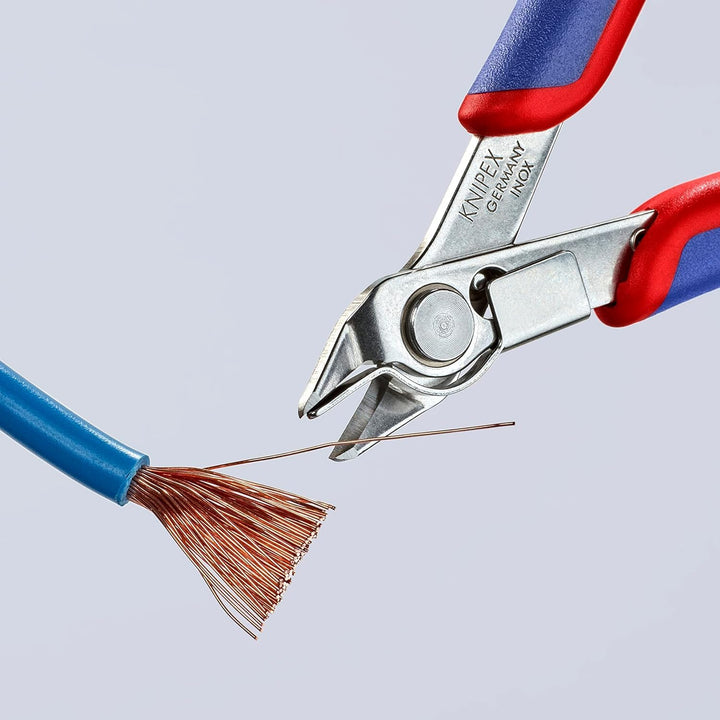 Knipex Electronic Super Knips® mit Mehrkomponenten-Hüllen 125 mm (SB-Karte/Blister) 78 13 125 SB Mit