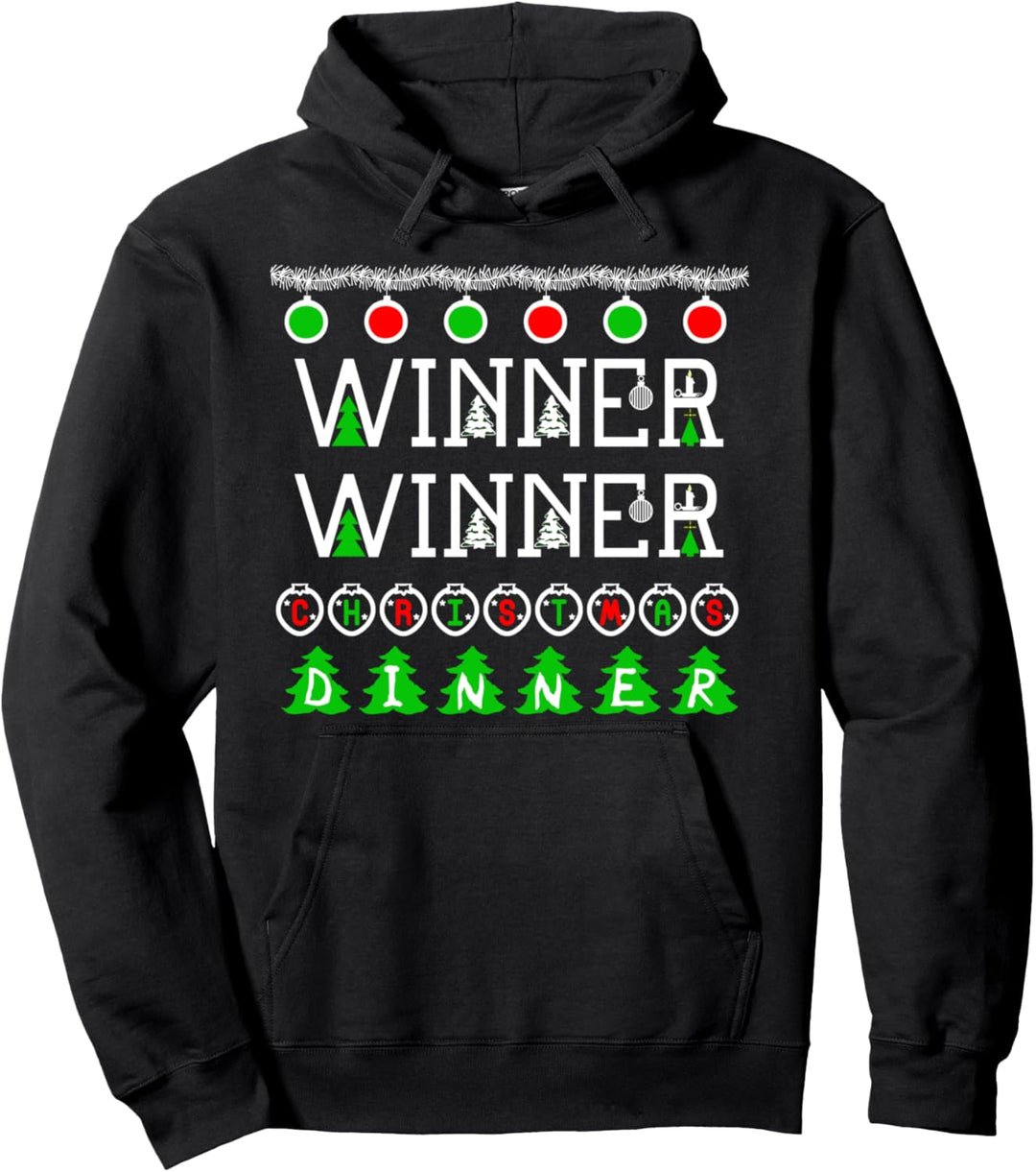 Gewinner Gewinner Weihnachtsessen - Hässliches Pullover Hoodie