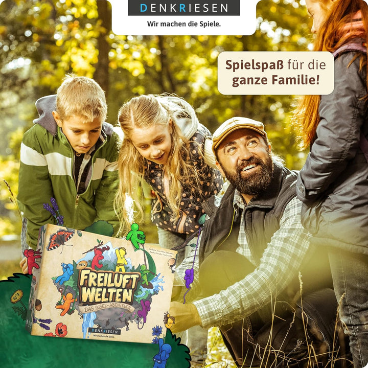 DENKRIESEN Freiluftwelten – Das Insel-Abenteuer | Kreatives Abenteuerspiel für drinnen & draussen |