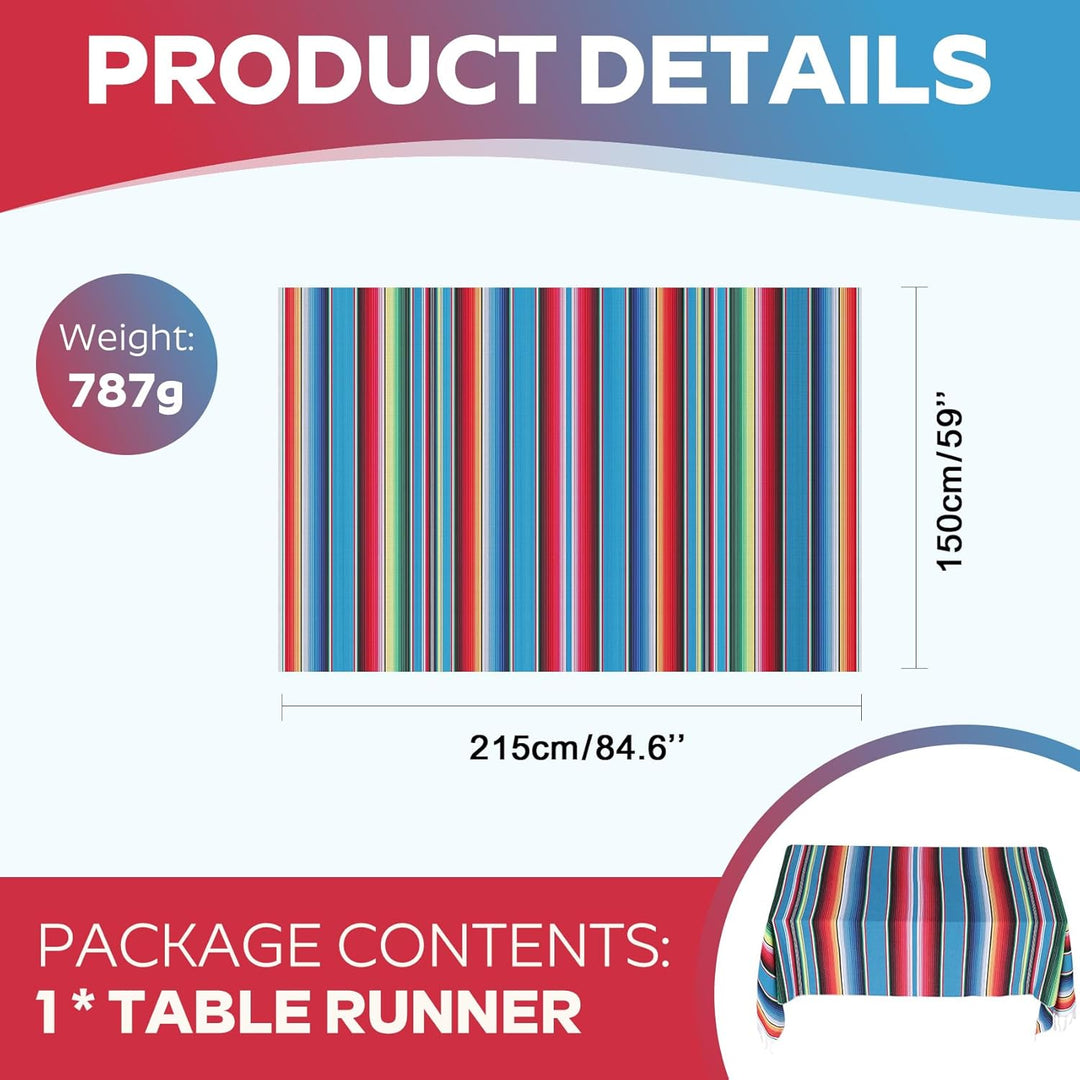 Mexikanische Decke, Sarape Picknick, Tischdecke, warme Decke, Yoga-Stange, 120 x 180 cm