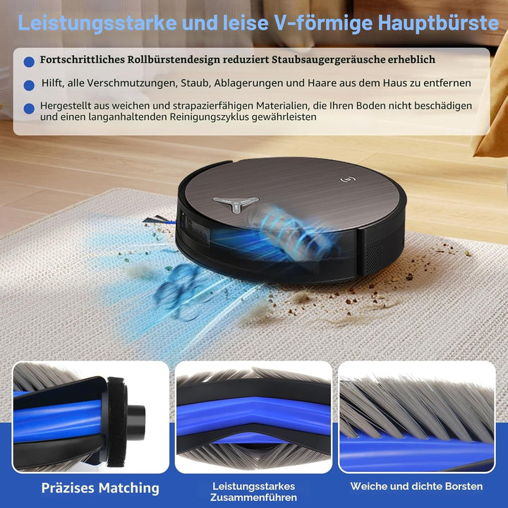 15 Stück Zubehör-Set für Ecovacs Deebot X11 OmniCyclone/ X11 Pro Omni/ X9 Pro Omni Staubsauger, Ersa
