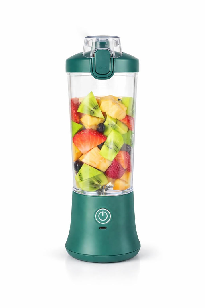FRZA Tragbarer Mixer, wiederaufladbar, 600 ml, Akku 4000 mAh, Grün