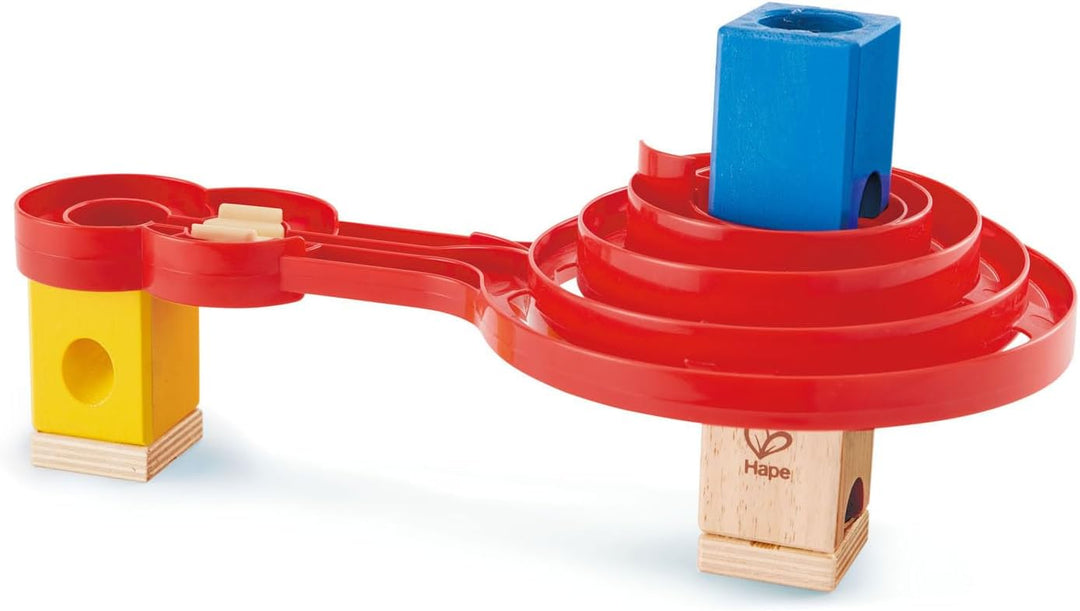 Hape E6026 Double-Sided Spiral Twist , Wood Marble Racetrack Set Puzzle Maze Toddler Toy for Kids, C
