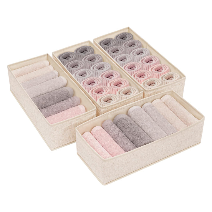 Malm FileFolding Box für MALM Kommode, aus Polyester und Leinen, Waschbar, Beige, Stabiler Boden, Sc