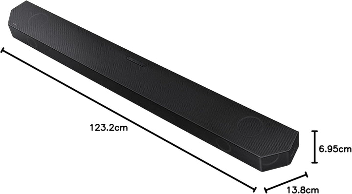 SAMSUNG Soundbar HW-Q990B/ZF mit Dolby Atmos Wireless, Q-Symphony Gen II, 11.1.4 Kanäle, SpaceFit So