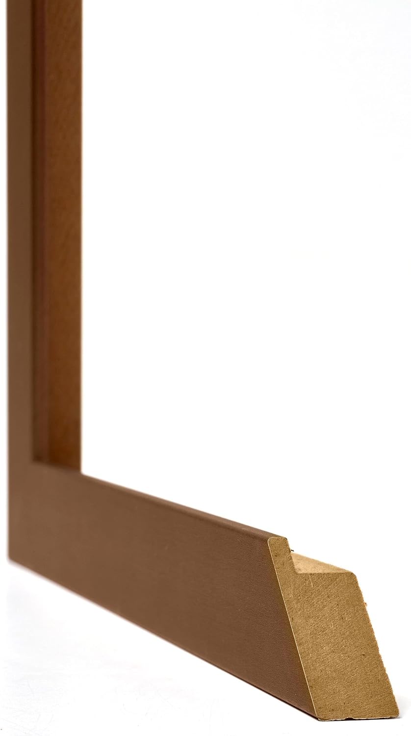 yd. Your Decoration - Bilderrahmen 75x100 cm - Kupfer Dekor - Billderrahmen aus MDF mit Acrylglas -