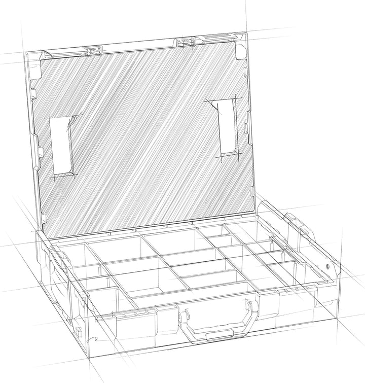 Sortierbox klein Schrauben | Bosch Sortimo L-BOXX 102 Insetboxenset F3 | Erstklassige Sortierboxen f