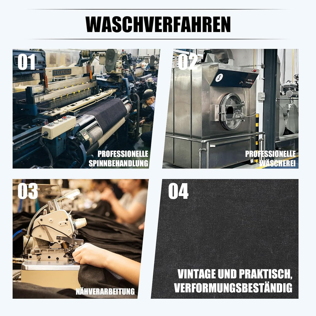 Eshow Umhängetasche Herren Wasserabweisend, Laptoptasche 15,6 Zoll aus Echtleder und Canvas, Messeng