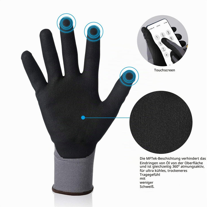 Arbeitshandschuhe - HPHST SF001TS Handschuhe 12 Paar Montagehandschuhe für Damen und Herren Gloves E