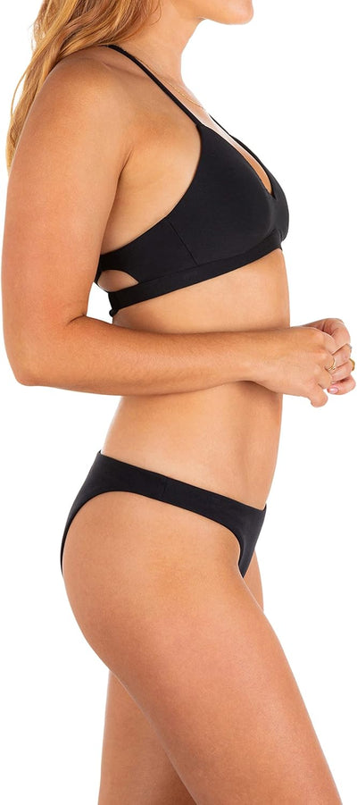 Hurley Damen W Adjustable Bikini Top Bikini Top M Schwarz / Weiss / Or Newsprint, M Schwarz / Weiss