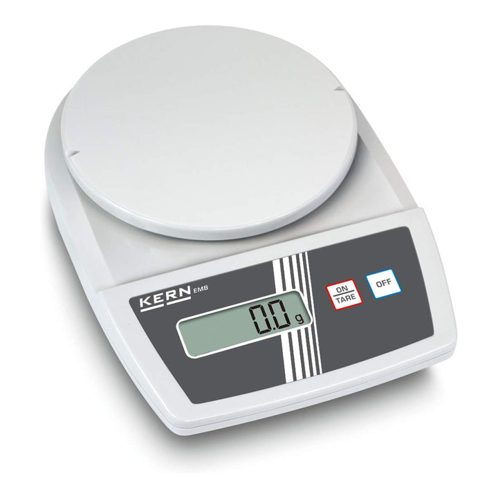 KERN Schulwaage EMB 1200-1 (Laborwaage, Wiegebereich max. 1200 g, Ablesbarkeit 0,1 g, Reproduzierbar