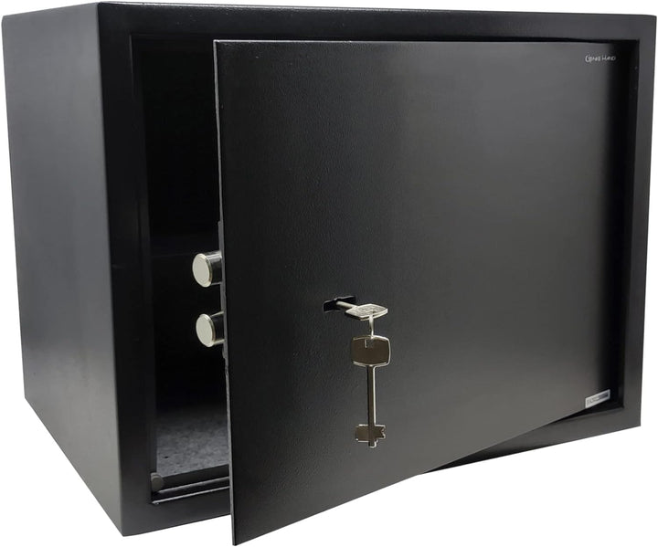 Genie Hand | Mechanische Möbeltresor für Zuhause mit Schlüssel, Tresor Safe – Doppelbartschloss Extr