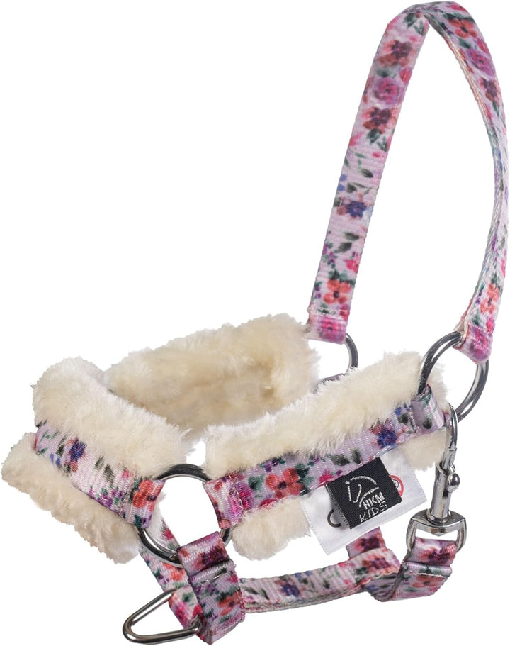 HKM Kinder Hobby Horsing Print Halfter und Strick, Flower, One Size