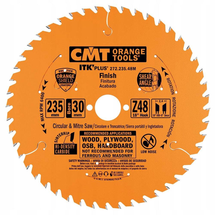 CMT 272.235.48 M Kreissägeblatt ITK Plus hw 235x2.4x30(+25) z=48 atb + shear