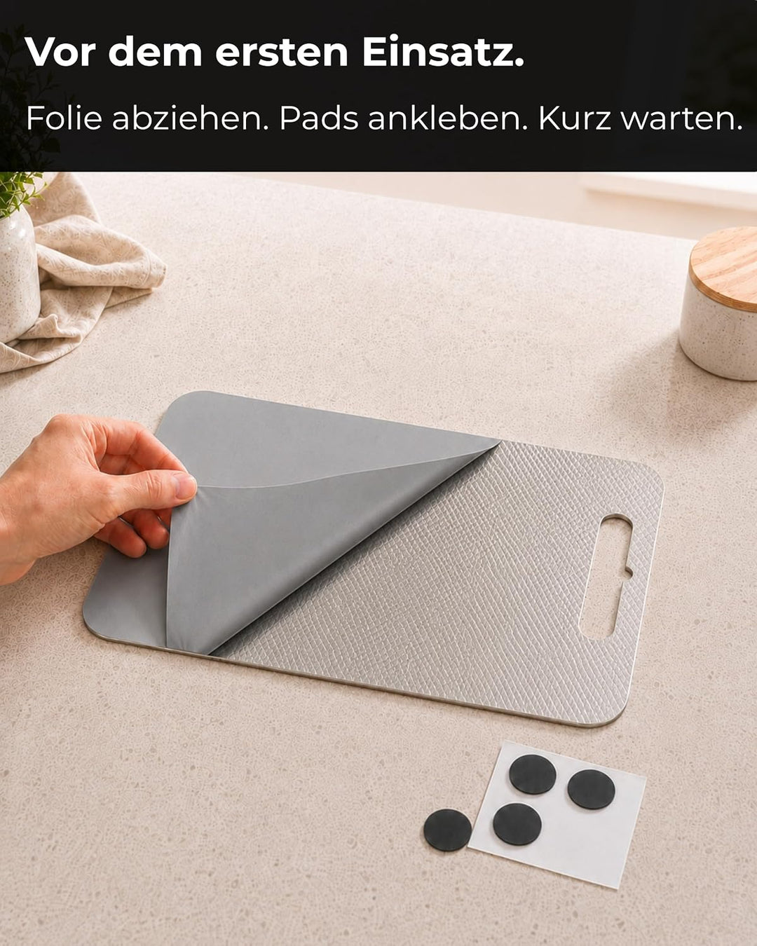 Premium Edelstahl Schneidebrett – Kratzarme Optik &amp; Spülmaschinengeeignet | Made in Germany, geprägt