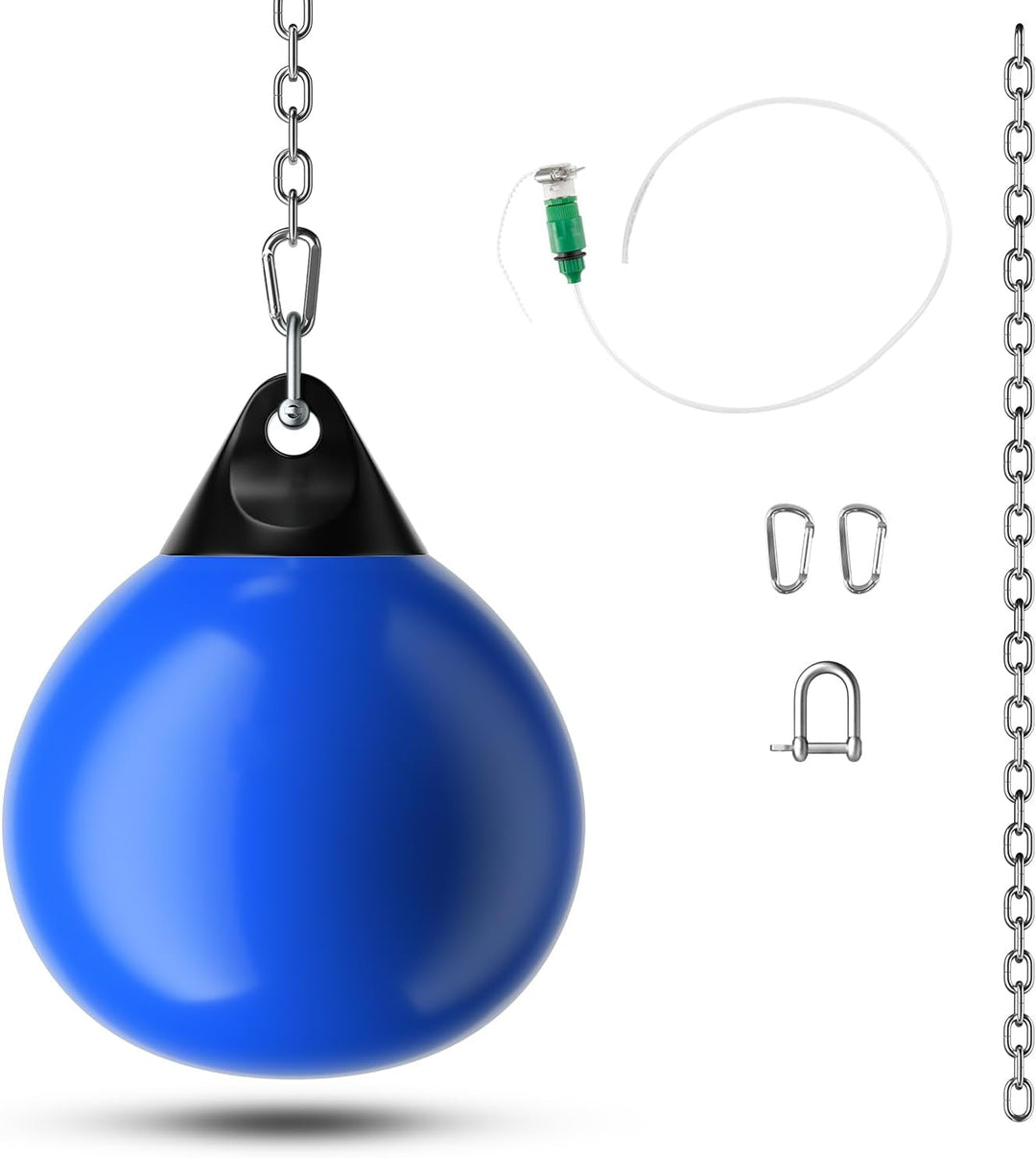 GYMAX Wasserboxsack Ø45cm, Boxing Punching Bag mit Wasser füllbar, hängendes Punchingsack, Schwerer