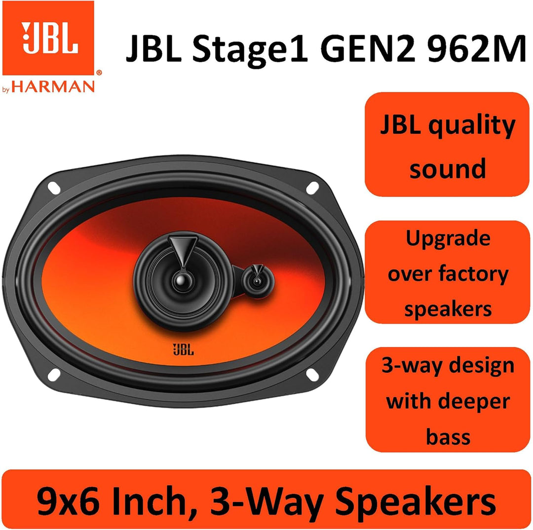 JBL Stage2 GEN2 965M 3-Wege Lautsprecher Auto Oval 152x229mm (6x9 Zoll): von Harman Kardon Car HiFi