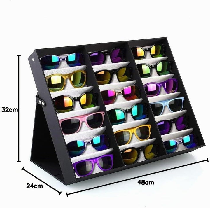 BADASS SHARKS brillenständer für 18 Paare Brillen Aufbewahrung Brillendisplay (18 Paare Brillen) Zus