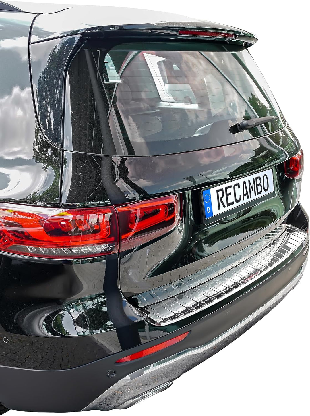 Ladekantenschutz Edelstahl CHROM kompatibel für Mercedes GLB | Typ X247 | BJ ab 2019> | premium Qual