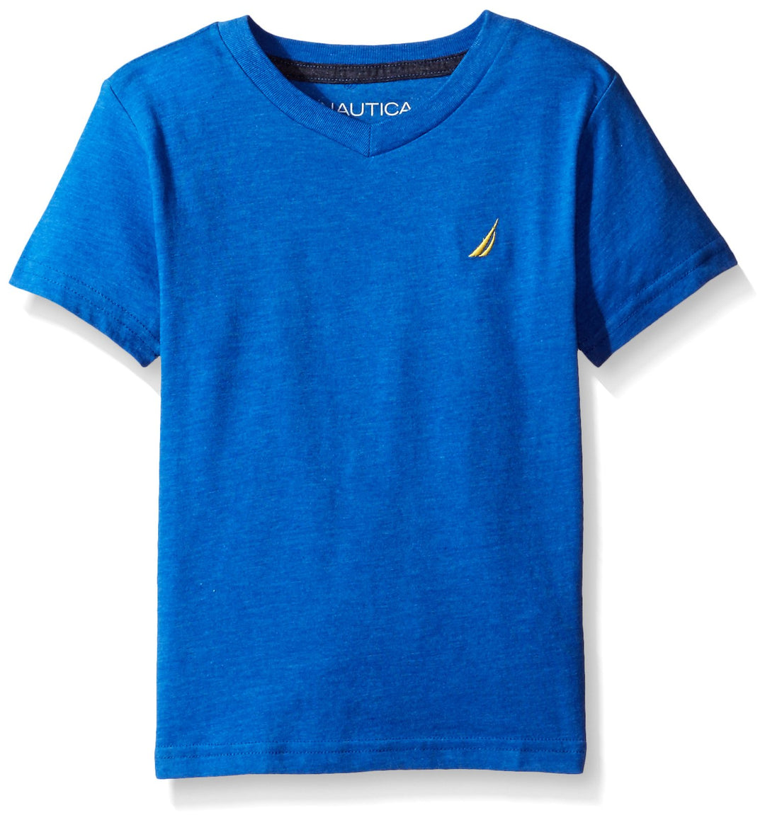Nautica Jungen Short Sleeve Solid V-Neck Tee Hemd (1er Pack) XL Blau, XL Blau