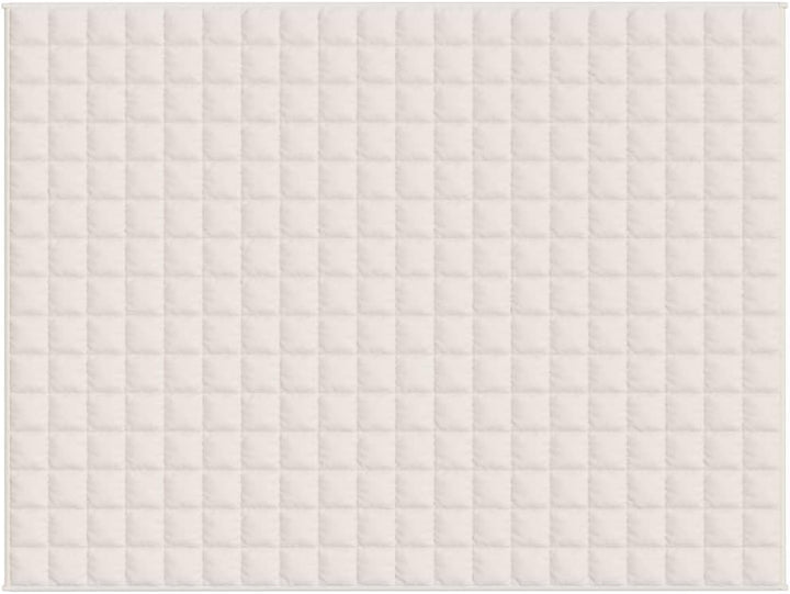 Gewichtsdecke Hellcreme 152x203 cm 7 kg Stoff, Bequemer Stoff, Gleichmässige Gewichtsverteilung, Pra