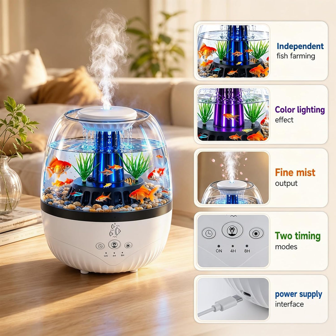 3 in 1 Aquarium Regentropfen Diffuser Luftbefeuchter
